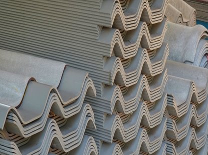 Pressed metal and concrete tile coatings